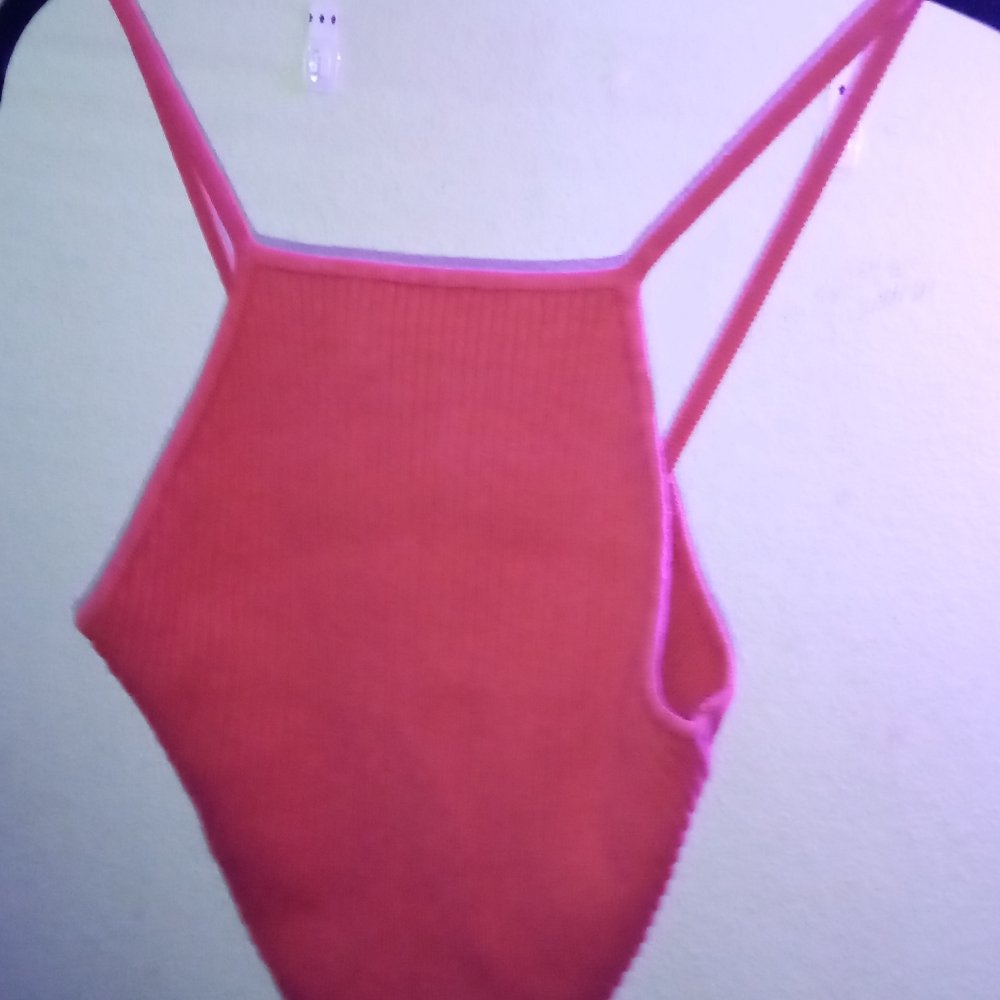 Red crop top